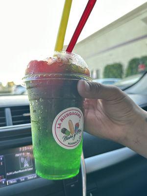 Raspado de limon y fresa