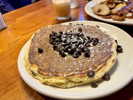 Chocolate chip pancakes