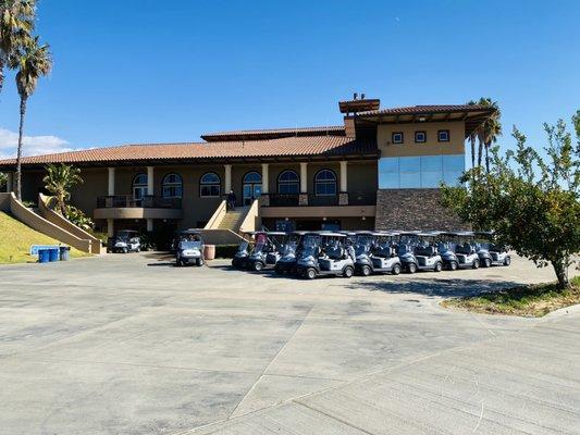 Cart, Ball, Rentals, and Scorecard Pick Up Area