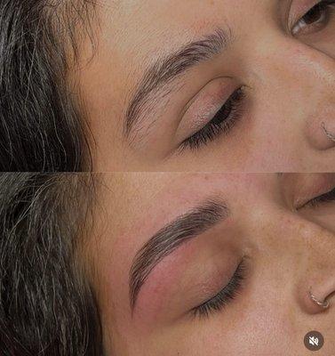 Brow Bundle AKA Brow Lamination, Tint and Wax.