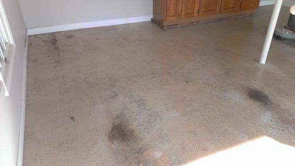 Garage floor before Renew It All