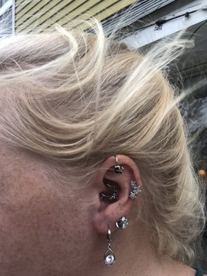 Daith piercing by JR