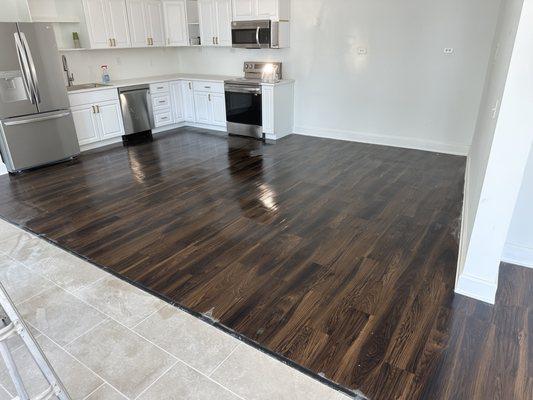 Vinyl flooring cabinet pics.