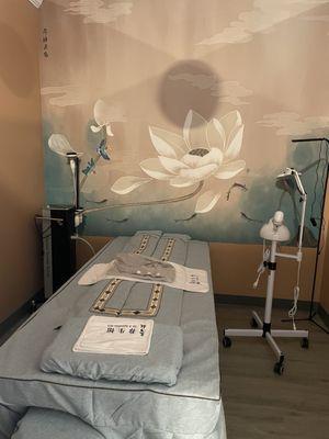 Facial massage room