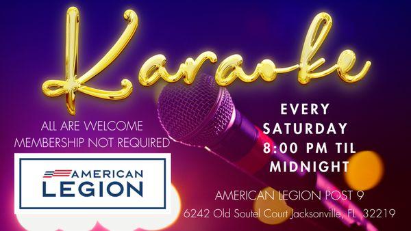 Karaoke Every Saturday - Open to Everyone!  Non Smoking, Fun Environment