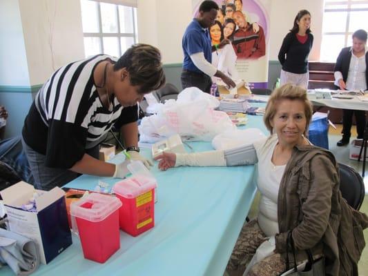 Volunteers of NORD at Senior Health Event, in Las Palmas Park