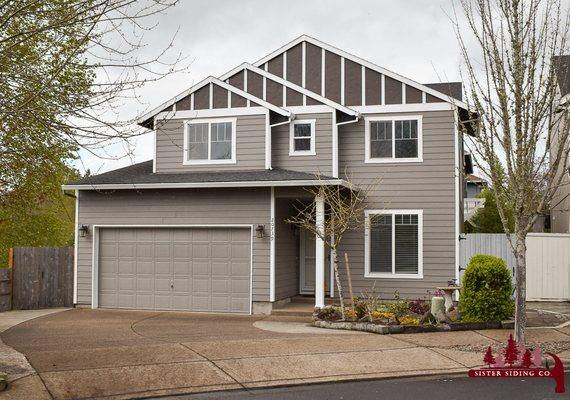 Finished siding repair project