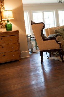 Oil-Finished hardwood floors installed.