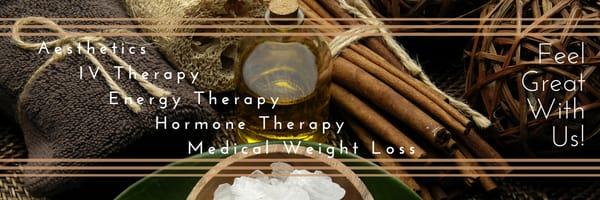 Aesthetics | IV Therapy | Hormone Therapy | Energy Therapy | Medical Weightloss