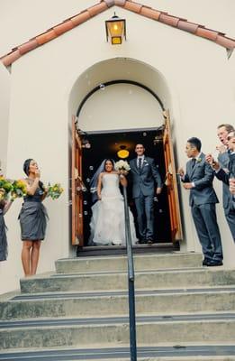 gorgeous front entrance of the chapel. Photo by Orange Photography.