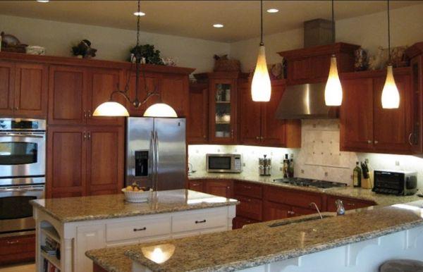 All in Kitchen lighting and receptacles installation and upgrade it.