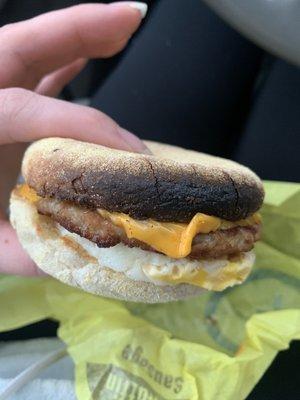 Sausage egg McMuffin