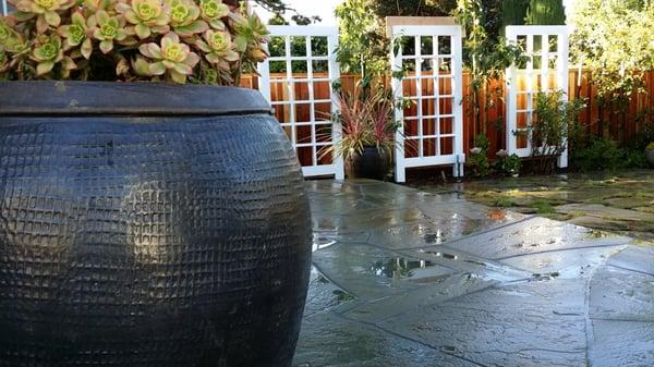 Natural Blue Stone Patio.