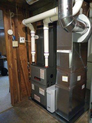 Lifetime warranty on heat exchanger.