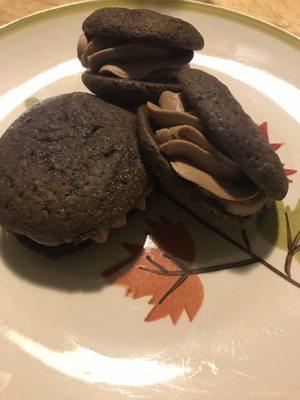 Chocolate Peanut Butter whoopie pies