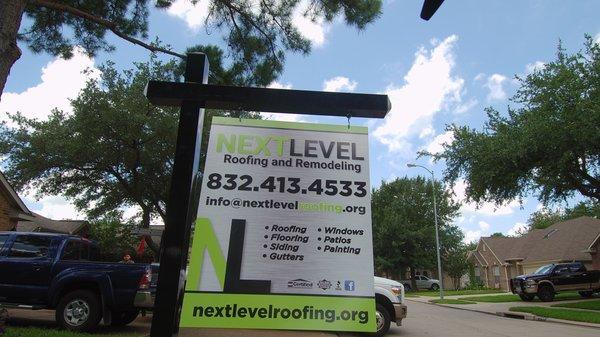 When it comes to your roof, don't settle. . . . and we'll take you to the Next Level!