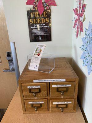 The new seed library with free seeds inside!