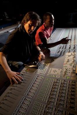 Learn audio engineering and music production in a real, working studio.