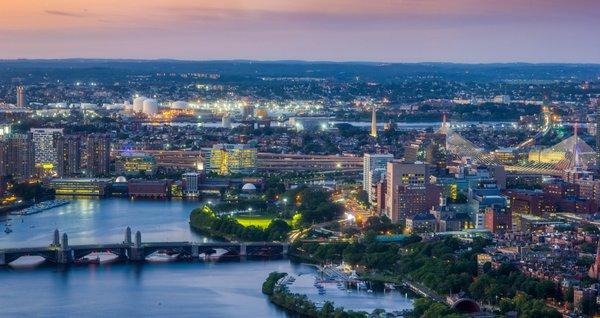 Timelapse - Prudential Center Observatory Zakim Bridge