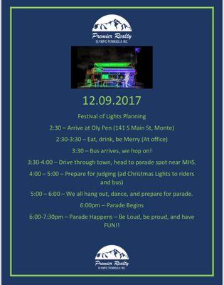 Details of the Featival Lights 2017