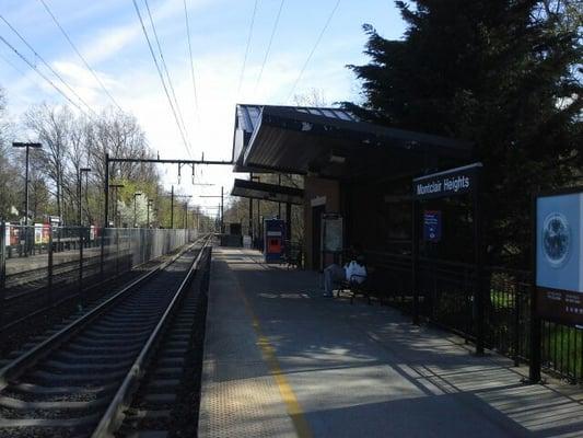 Montclair Heights train station across the street is Montclair State University