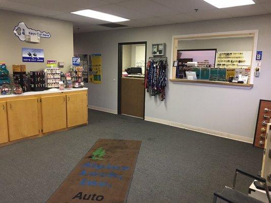 Interior view of the shop.