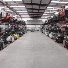 big collection of used and new auto parts