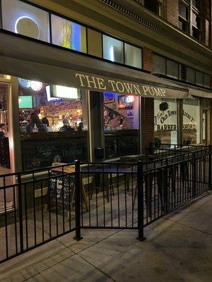 The Town Pump patio