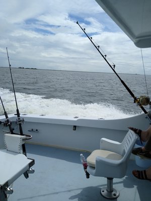 Stern of boat.