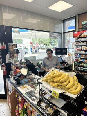 I wouldn't go to his checkout, so he tells the other cashier not to serve me. The guy was cool and ignored the request.