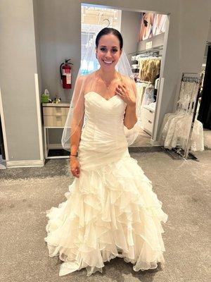 Saying yes to the dress!