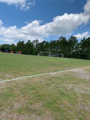 Field four soccer goal.