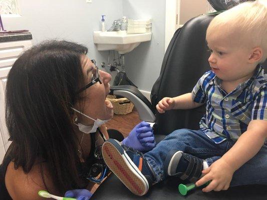 Dr. Guthrie makes a visit with the dentist fun!