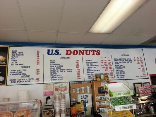 Menu. Donuts?