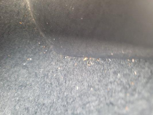 Dirt inside car after detailing??? 300.00  for this.