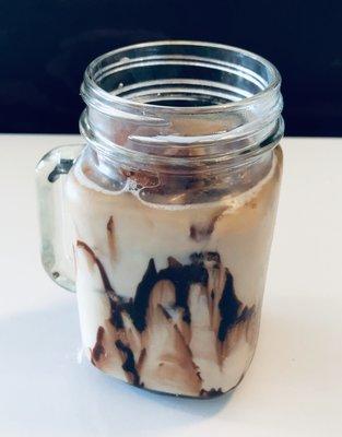 Our new 16 oz Iced campfire mocha