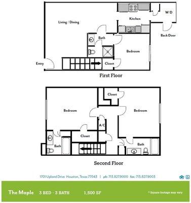 The Maple 3 Bed and 2 Bath