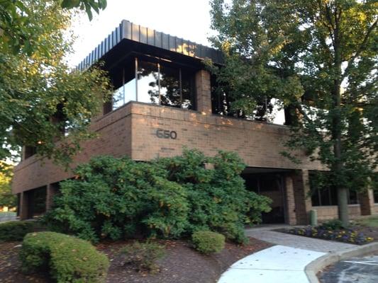 Front Entrance of Office Building 650 Sentry Parkway
East, Suite One