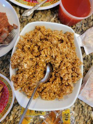 Plain Fried Rice (Included, but you'll want to dress it up at home with some egg and meat like roast pork)