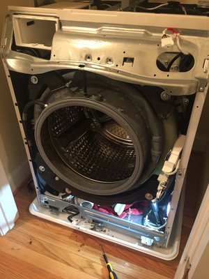 Samsung front load washer installed new door boot.