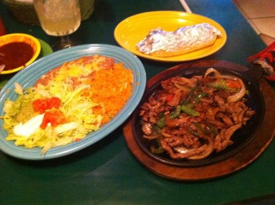 Steak fajitas