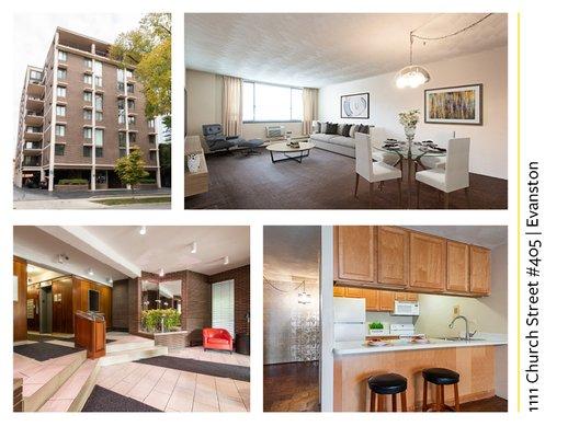 Coveted Condo listing - 1111 Church St. #405 downtown Evanston!