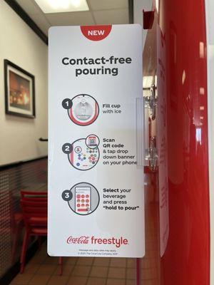 Contact-free pouring now at the Freestyle machines