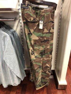 BDU Woodland pants with RL buttons for $110