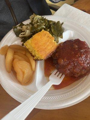 Meatloaf and cornbread