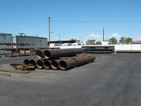 secondary pipe storage area