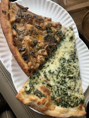 Chicken Marsala and artichoke slice