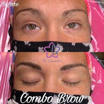 Permanent Makeup Combo Brows w/Krista.