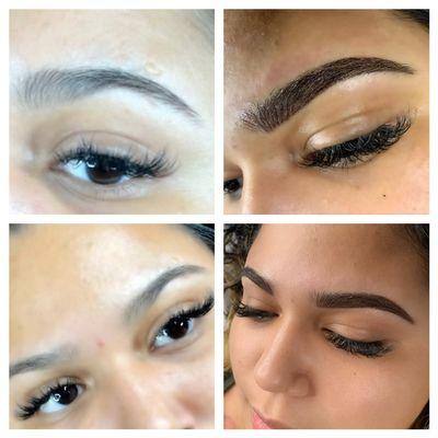 Micro blading and eye lashes