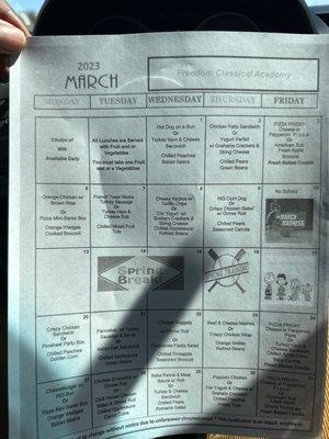 School menu